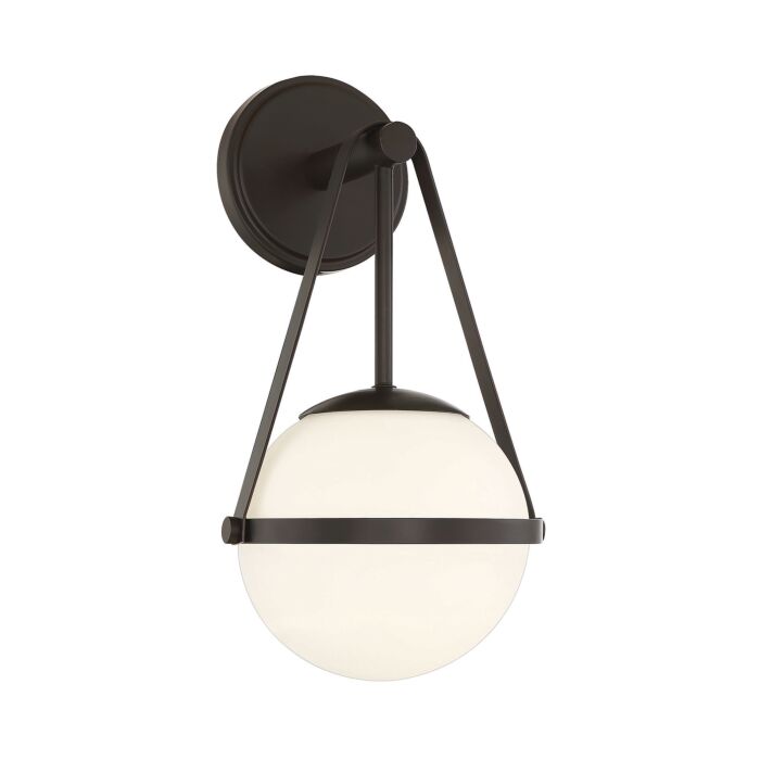 Savoy House Polson 1 Light Wall Sconce in Matte Black