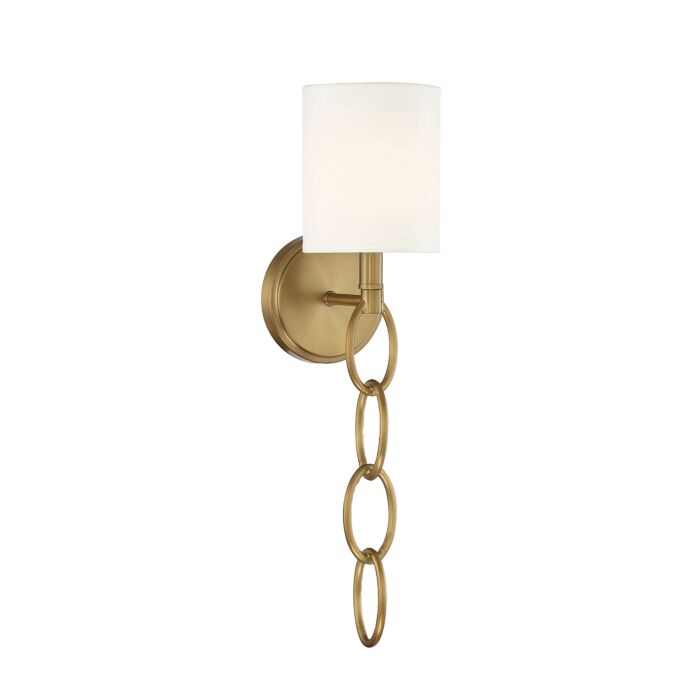 Savoy House Joffree 1 Light Wall Sconce in Warm Brass