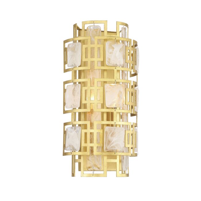 Savoy House Portia 2 Light Wall Sconce in True Gold