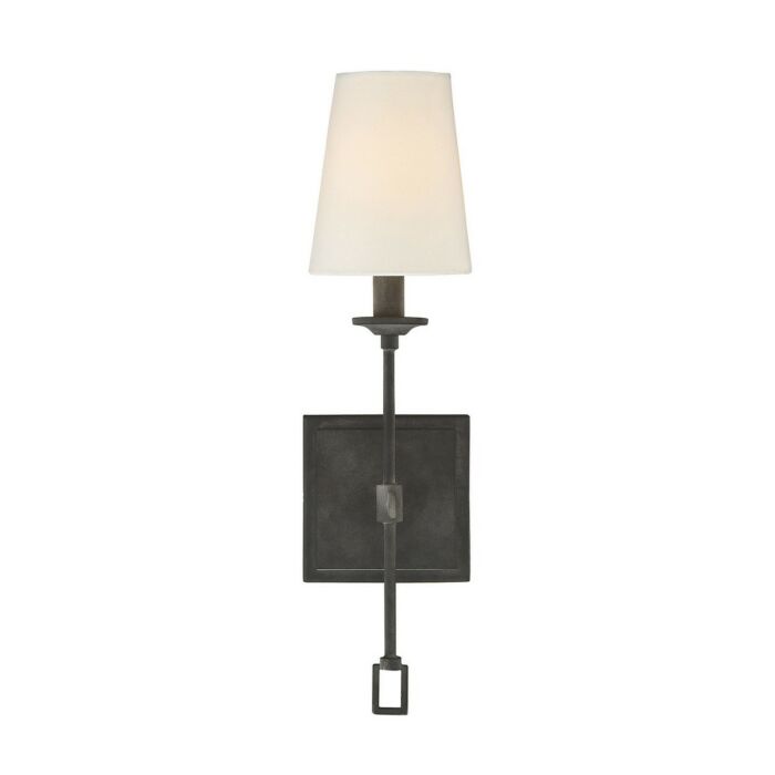 Savoy House Lorainne 1 Light Wall Sconce in Oxidized Black