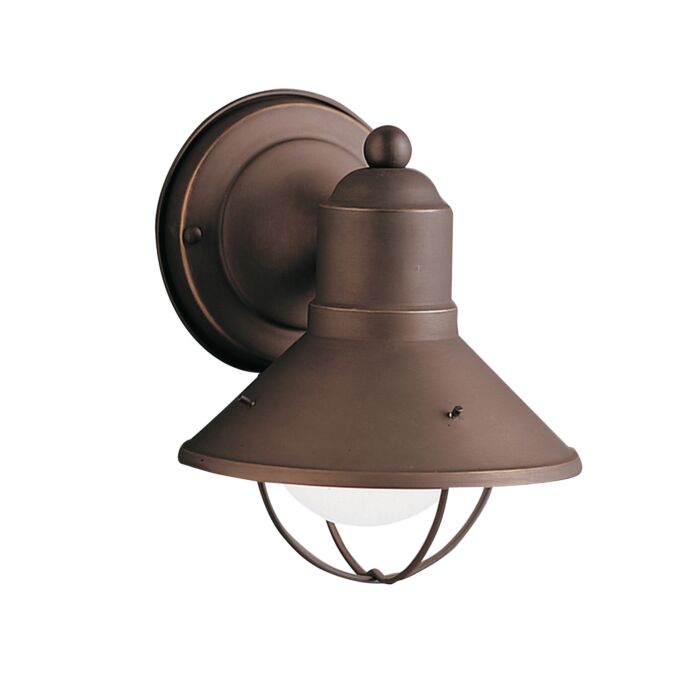 Kichler Seaside 1 Light Small Outdoor Wall Light in Olde Bronze