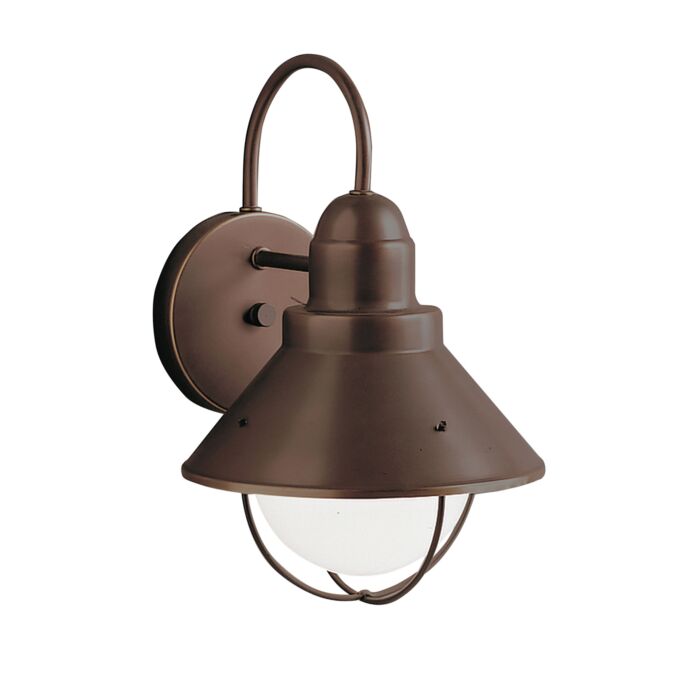 Kichler Seaside 1 Light Outdoor Medium Wall Sconce in Olde Bronze