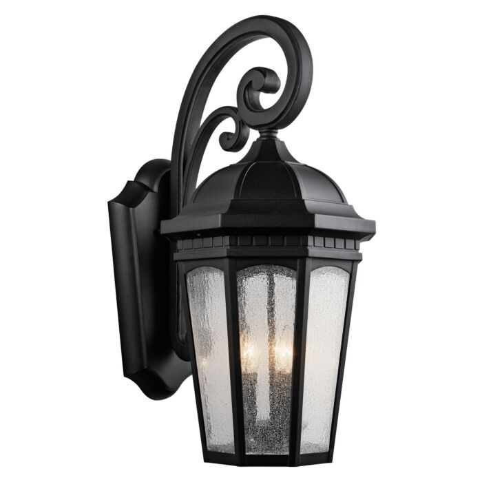 Kichler Courtyard 3 Light 26.5 Inch Outdoor XLarge Wall in Textured Black