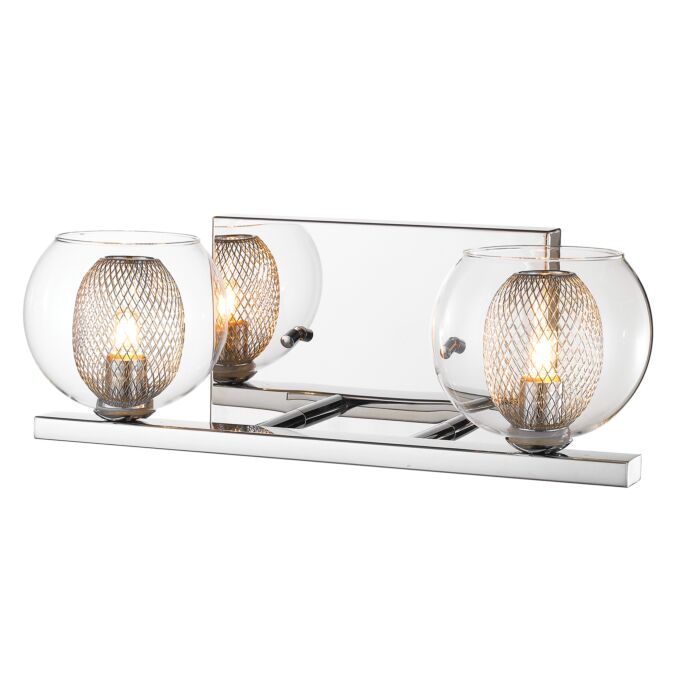 Z Lite Auge 2 Light Bathroom Vanity Light In Chrome