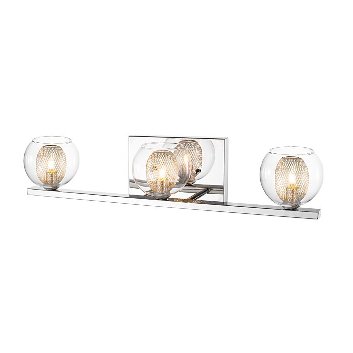 Z Lite Auge 3 Light Bathroom Vanity Light In Chrome