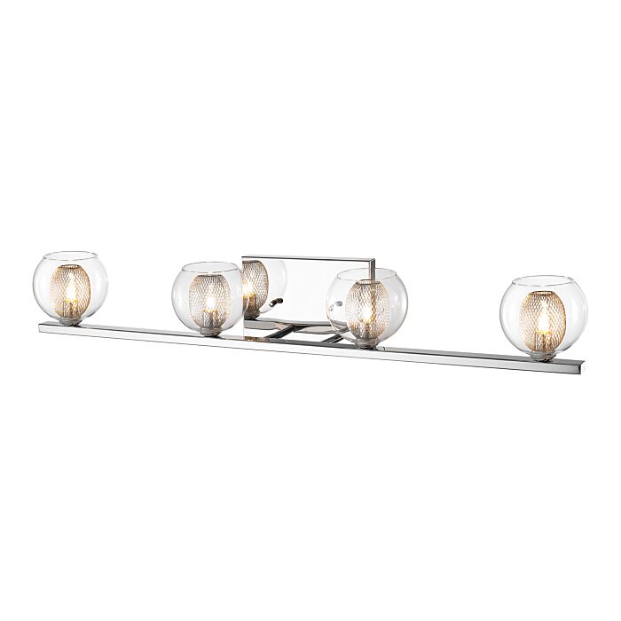 Z Lite Auge 4 Light Bathroom Vanity Light In Chrome