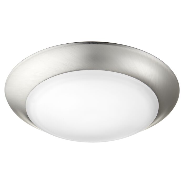 Quorum Traditional 1 Light 8 Inch Outdoor Ceiling Light in Satin Nickel