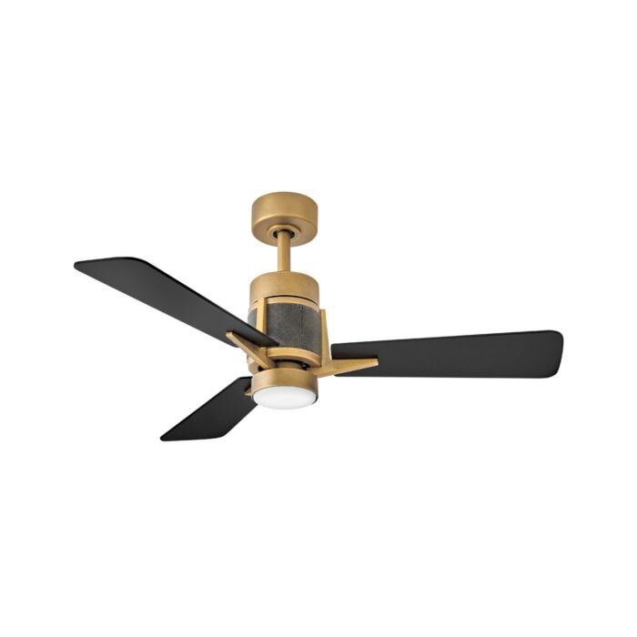 Hinkley Atticus 42" LED Smart Fan in Heritage Brass