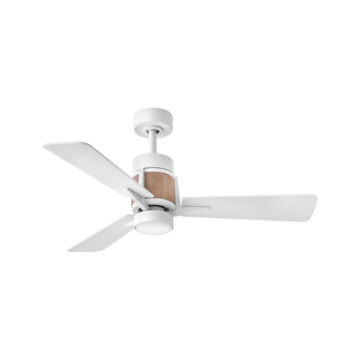 Hinkley Atticus 42" LED Smart Fan in Matte White