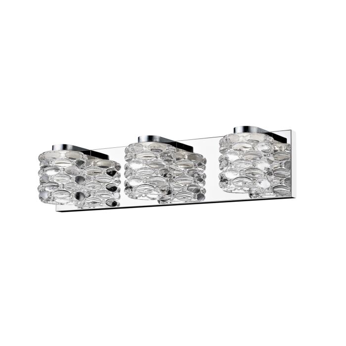 Z Lite Dawson 3 Light Bathroom Vanity Light In Chrome