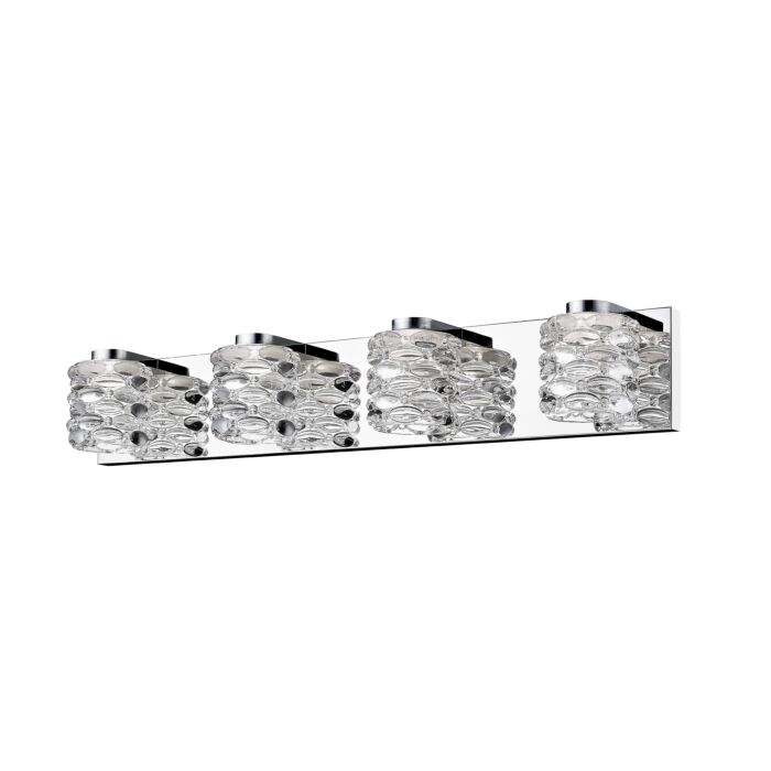 Z Lite Dawson 4 Light Bathroom Vanity Light In Chrome