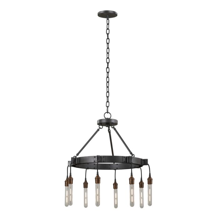 Eight Light Chandelier by Kalco