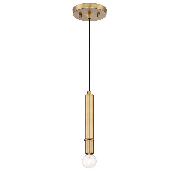 Emmett 1-Light Mini Pendant in Old Satin Brass