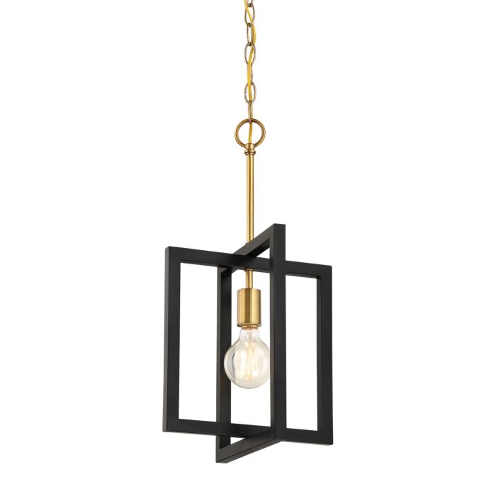 Xander 1-Light Mini Pendant in Aged Warm Brass