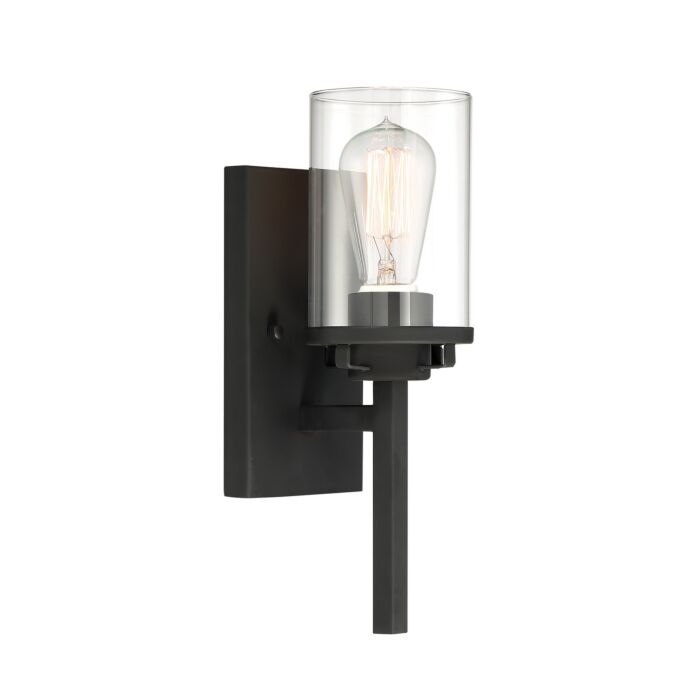 Jedrek 1-Light Wall Sconce in Black