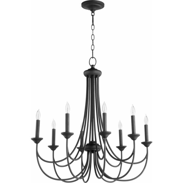 Eight Light Chandelier by Quorum