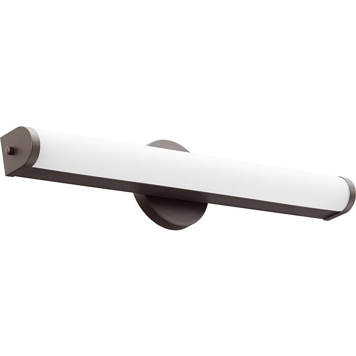 Quorum Transitional 5 Inch Bathroom Vanity Light in Oiled Bronze
