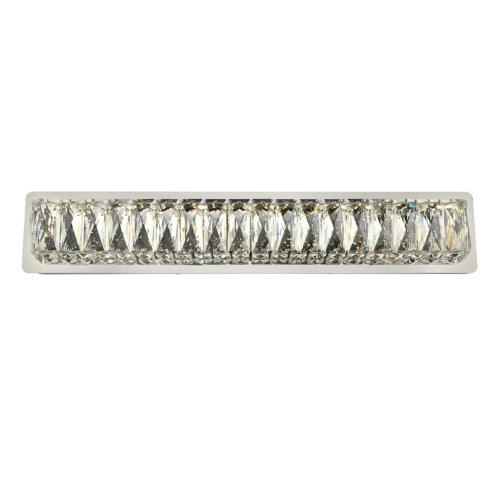 Monroe LED Bathroom Vanity Light Sconce in Chrome