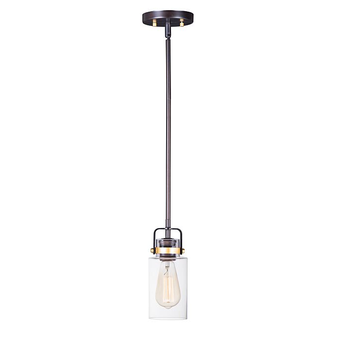 Maxim Magnolia Pendant Light in Bronze and Gold