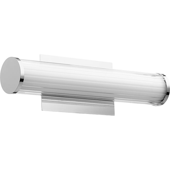 Quorum Transitional 5 Inch Bathroom Vanity Light in Polished Nickel