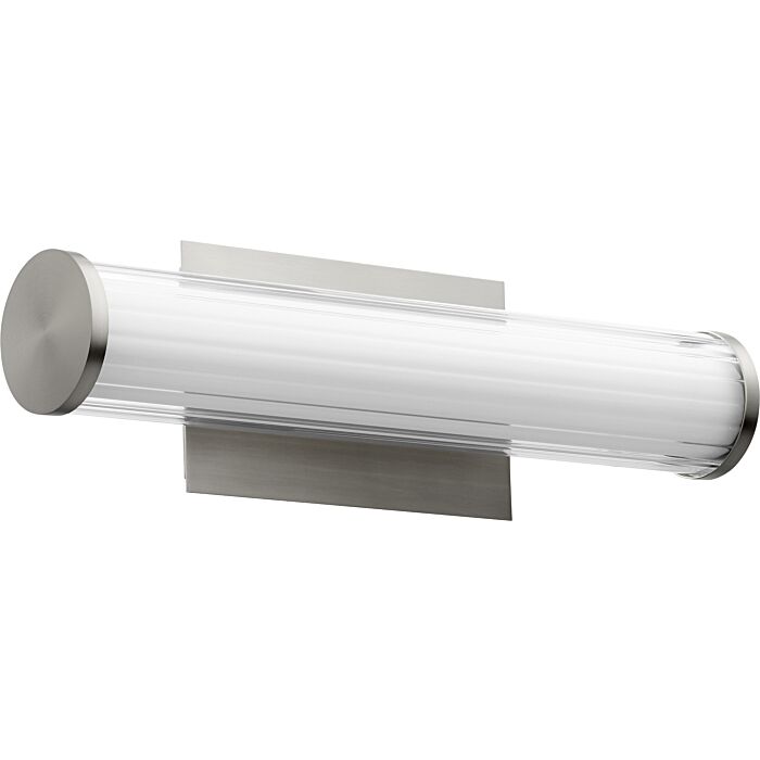 Quorum Transitional 5 Inch Bathroom Vanity Light in Satin Nickel