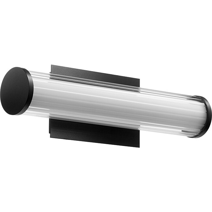 Quorum Transitional 5 Inch Bathroom Vanity Light in Noir