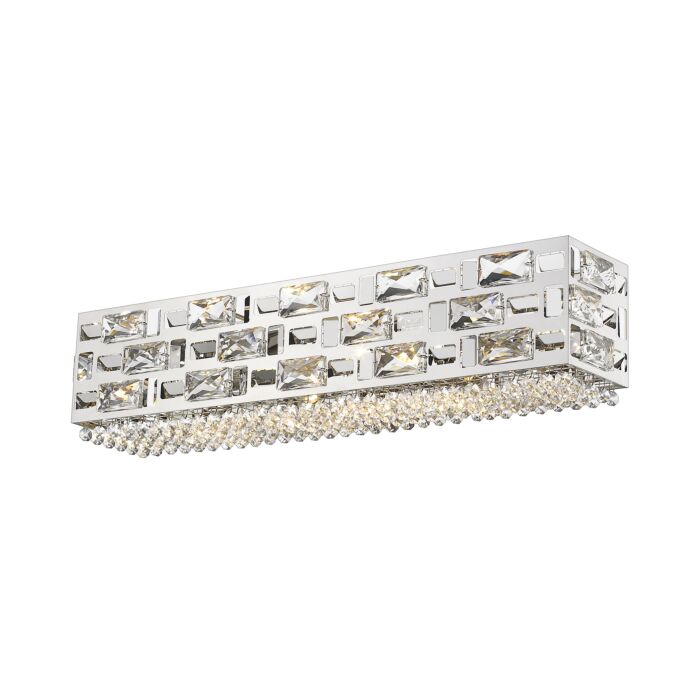 Z Lite Aludra 5 Light Bathroom Vanity Light In Chrome