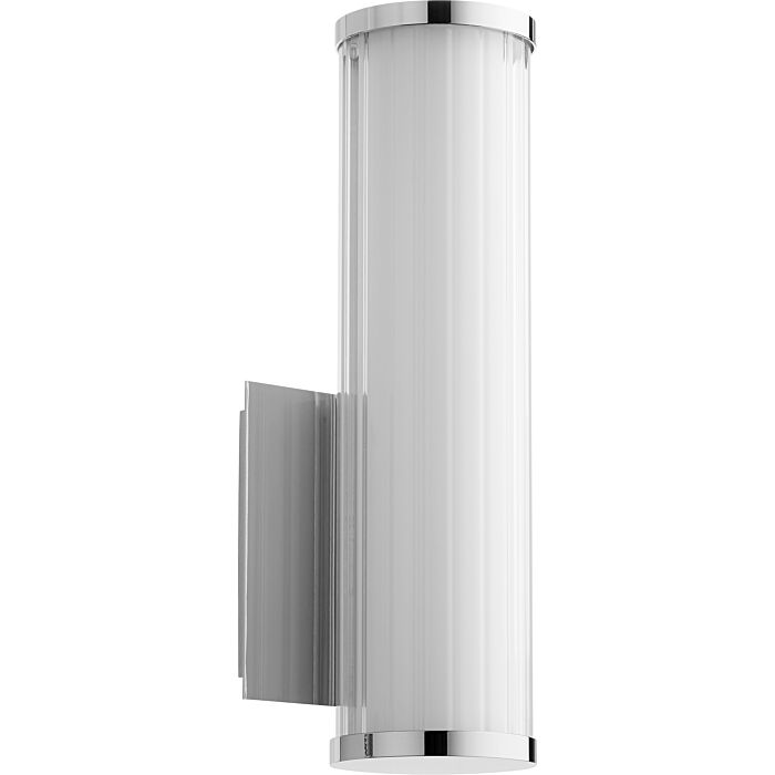 Quorum Transitional 13 Inch Wall Sconce in Polished Nickel
