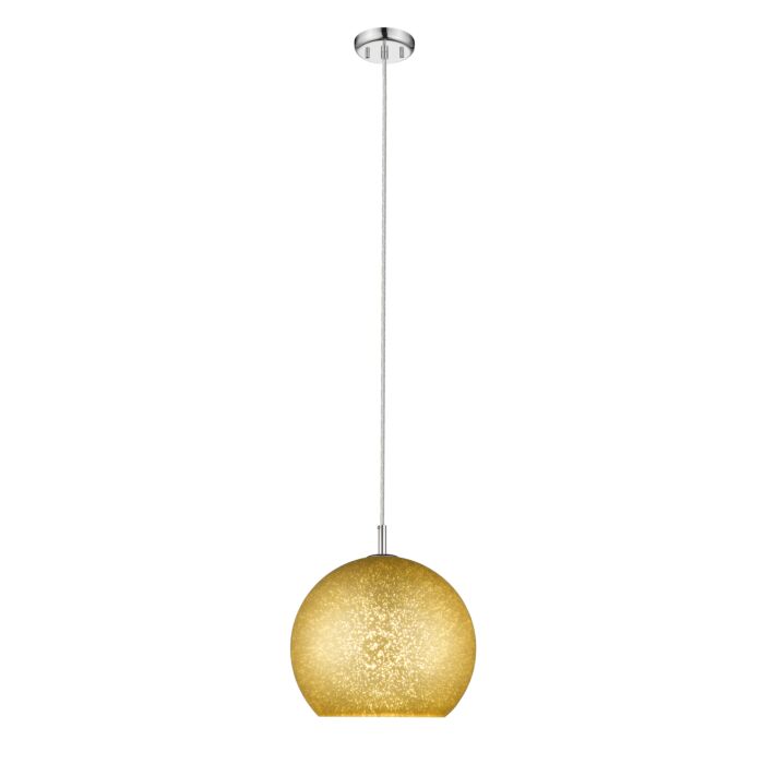 Z Lite Nimbus 1 Light Pendant Light In Chrome