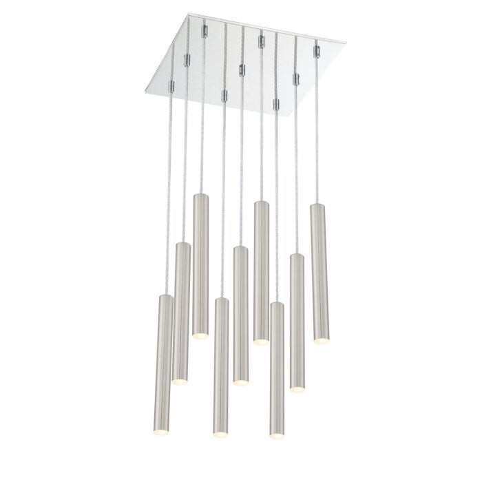 Z Lite Forest 9 Light Chandelier In Chrome