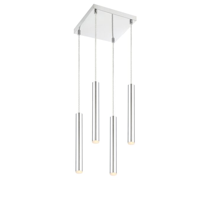 Z Lite Forest 4 Light Chandelier In Chrome