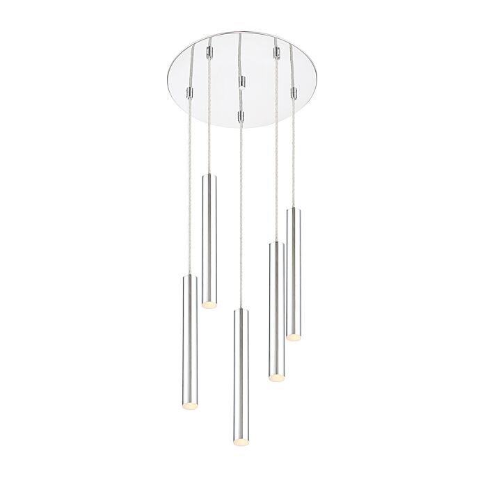Z Lite Forest 5 Light Chandelier In Chrome