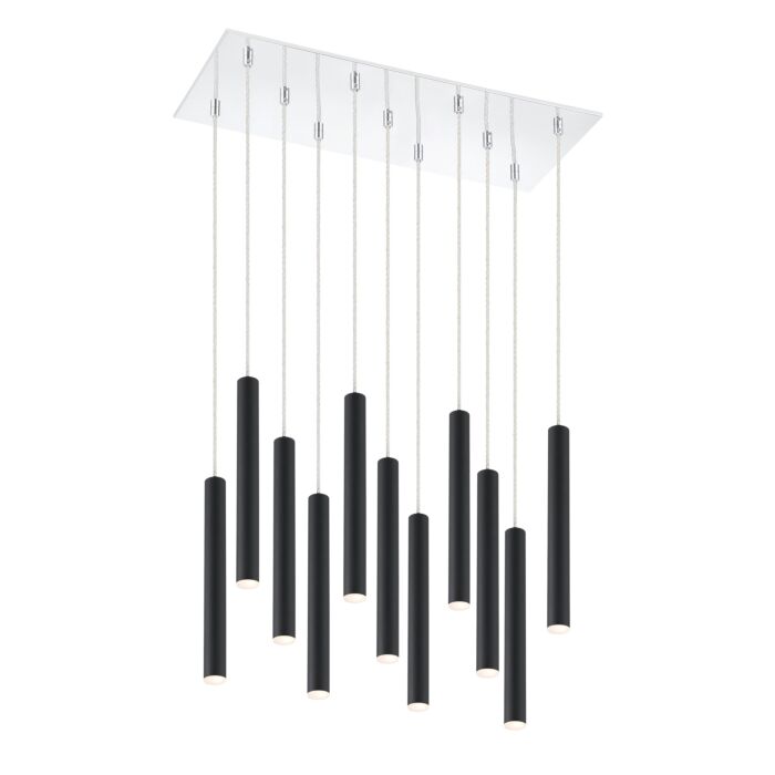 Z Lite Forest 11 Light Chandelier In Chrome