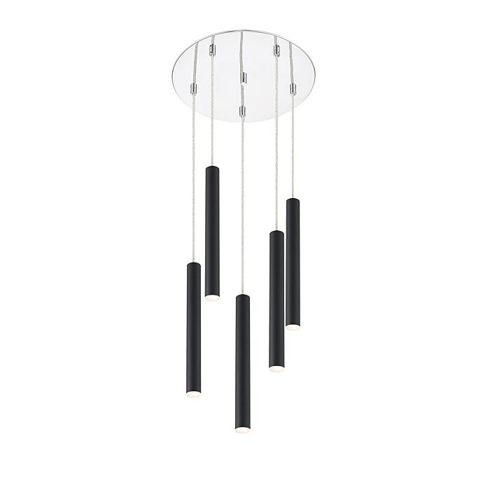 Z Lite Forest 5 Light Chandelier In Chrome
