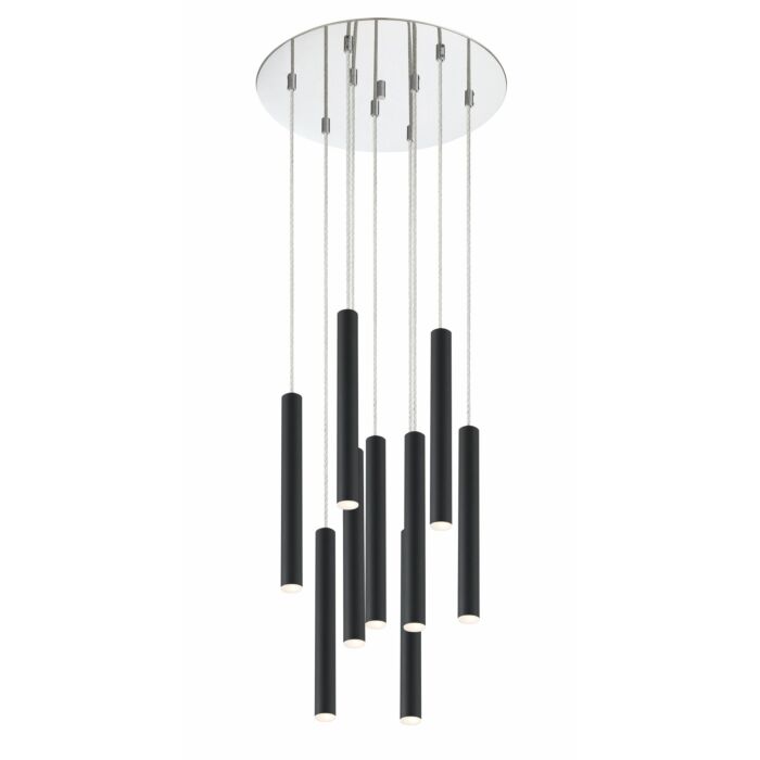 Z Lite Forest 9 Light Chandelier In Chrome