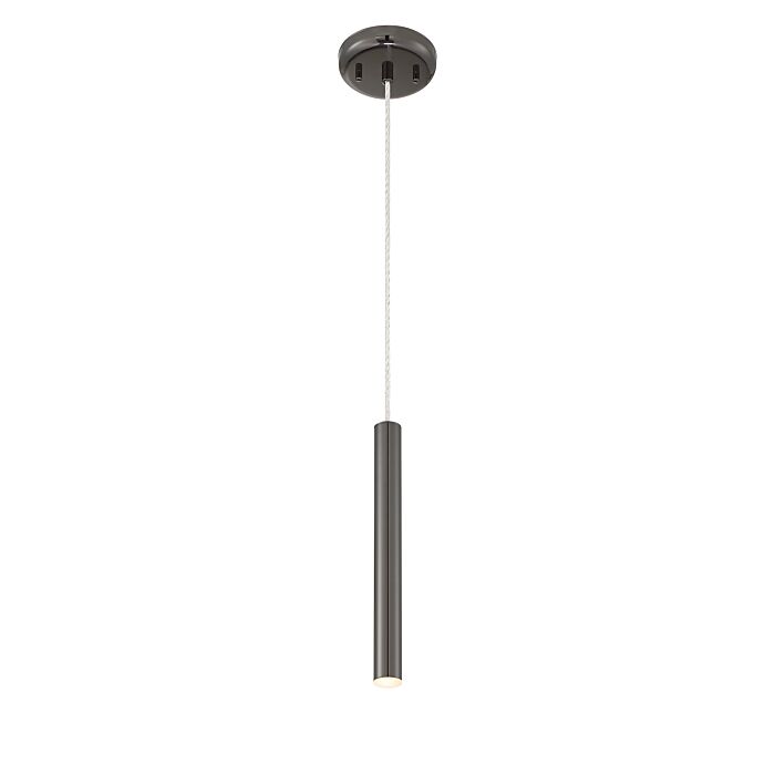 Z Lite Forest 1 Light Mini Pendant Light In Pearl Black