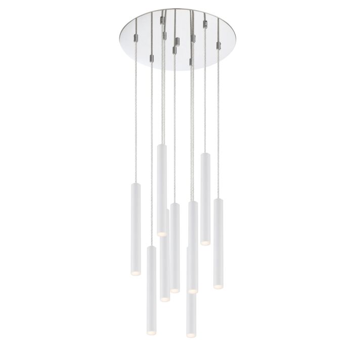 Z Lite Forest 9 Light Chandelier In Chrome