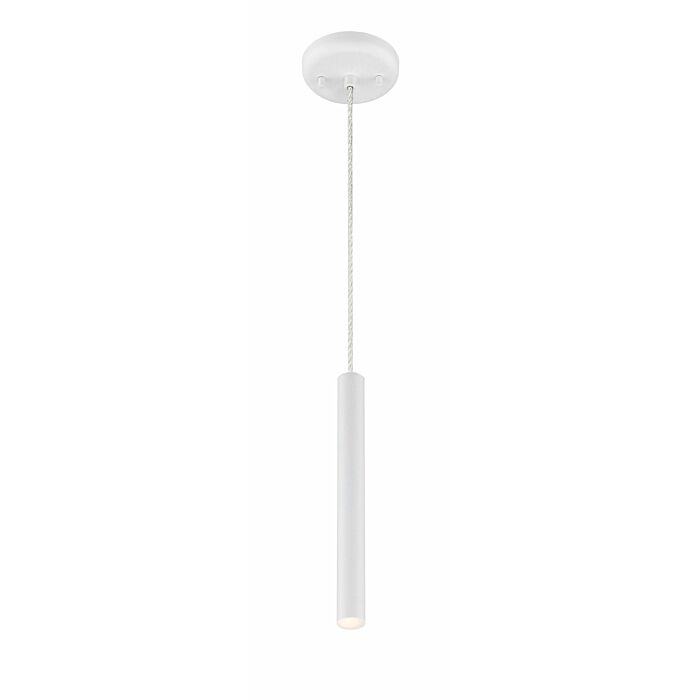 Z Lite Forest 1 Light Mini Pendant Light In Matte White