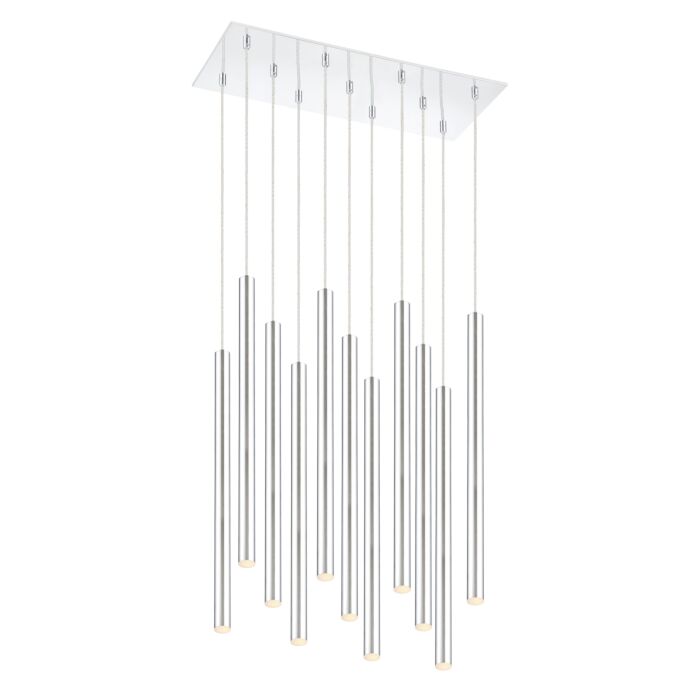 Z Lite Forest 11 Light Chandelier In Chrome
