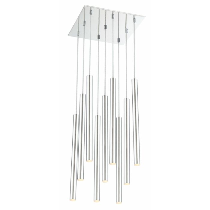 Z Lite Forest 9 Light Chandelier In Chrome