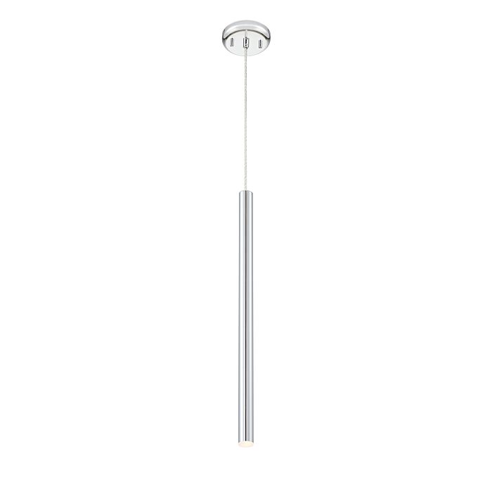 Z Lite Forest 1 Light Mini Pendant Light In Chrome
