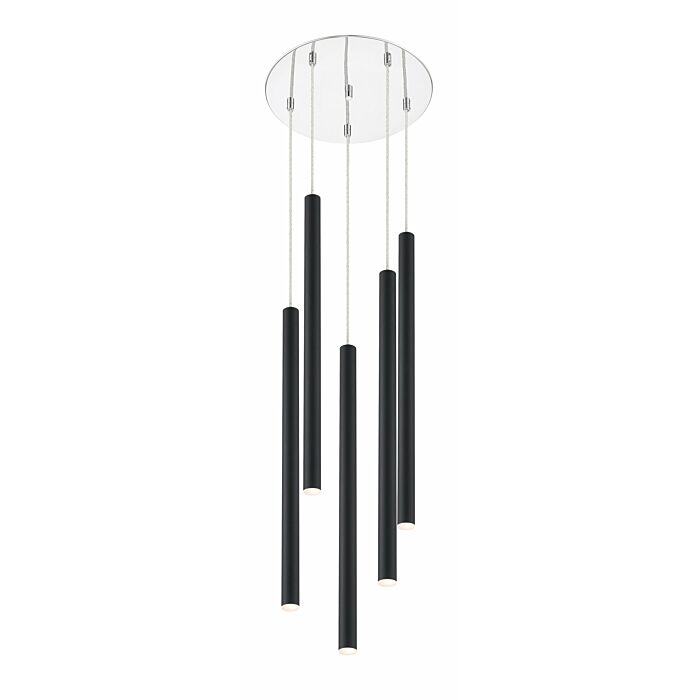 Z Lite Forest 5 Light Chandelier In Chrome