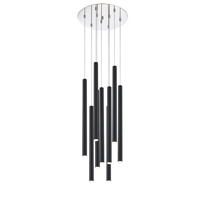 Z Lite Forest 9 Light Chandelier In Chrome