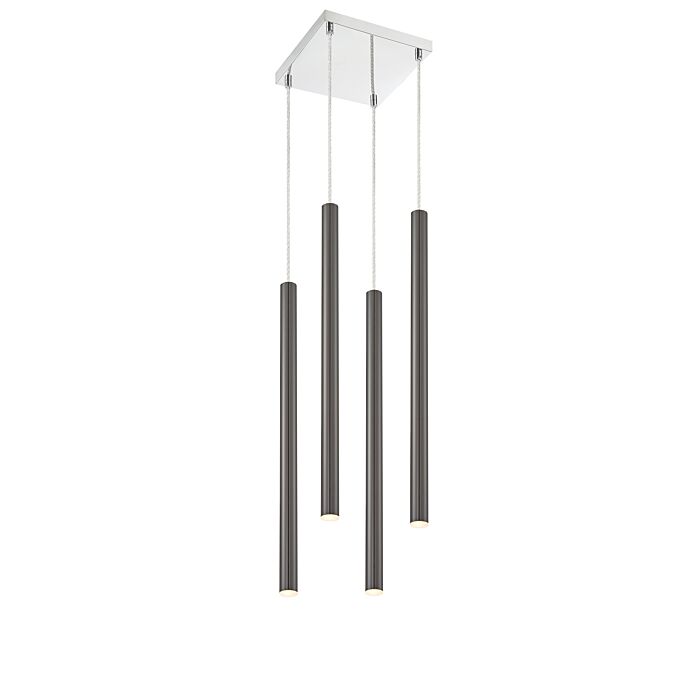 Z Lite Forest 4 Light Chandelier In Chrome