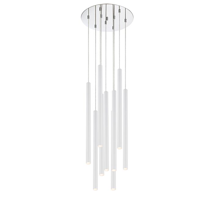Z Lite Forest 9 Light Chandelier In Chrome