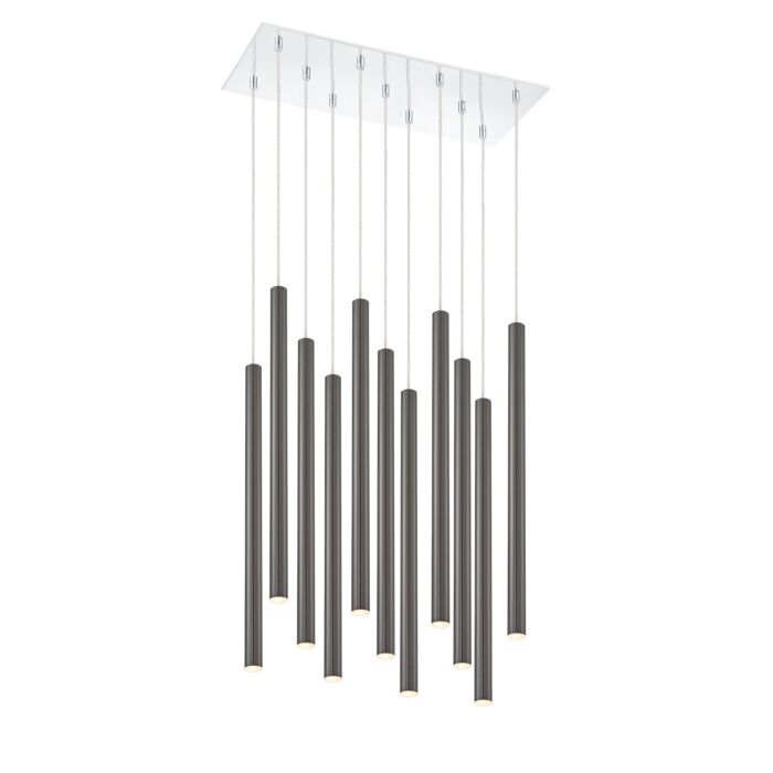 Z Lite Forest 11 Light Chandelier In Chrome