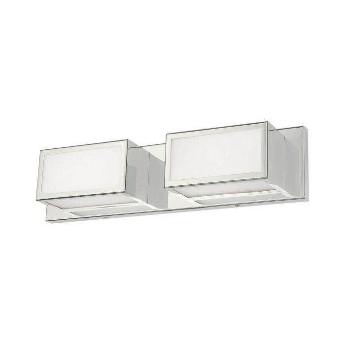Sutter 2-Light LED Bathroom Vanity Light in Polished Chrome