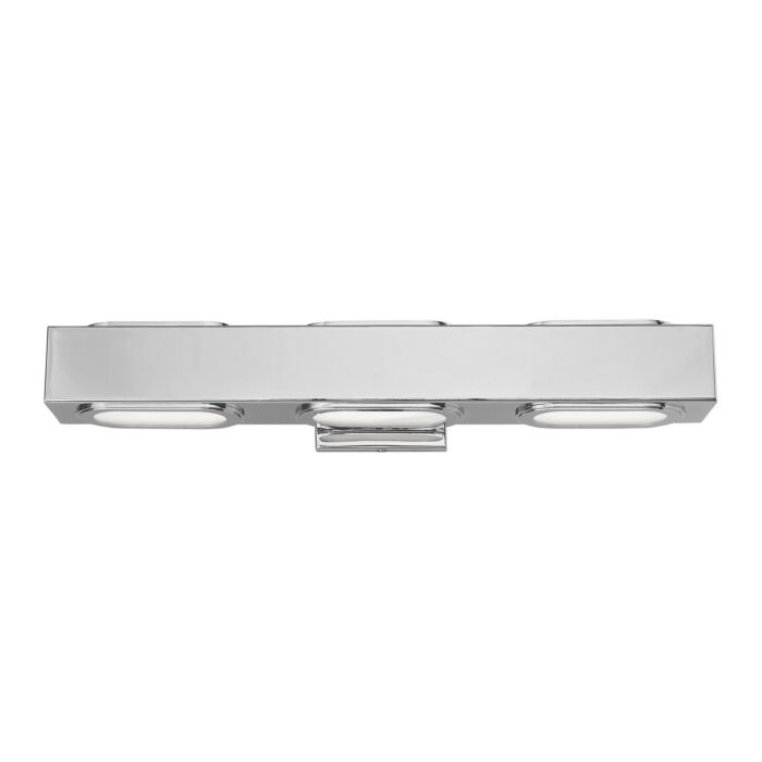 Kimball 3-Light LED Bathroom Vanity Light in Polished Chrome