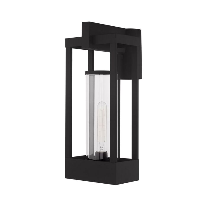 Delancey 1-Light Outdoor Post-Top Lanterm in Black