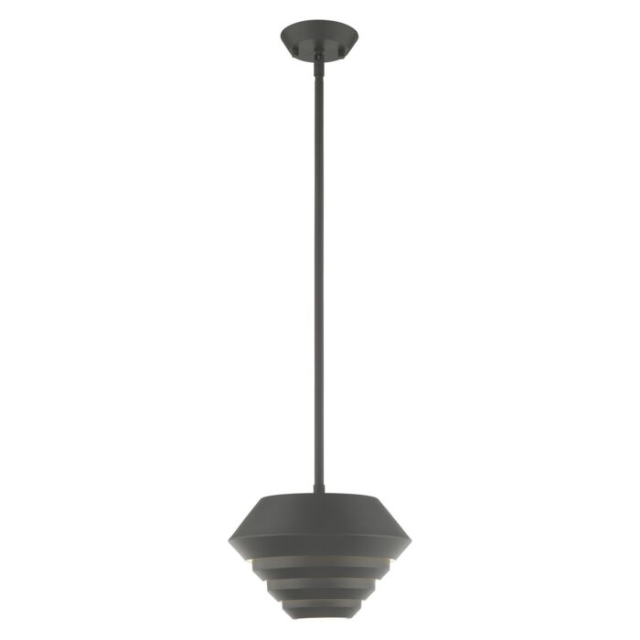 Amsterdam 1-Light Mini Pendant in Scandinavian Gray